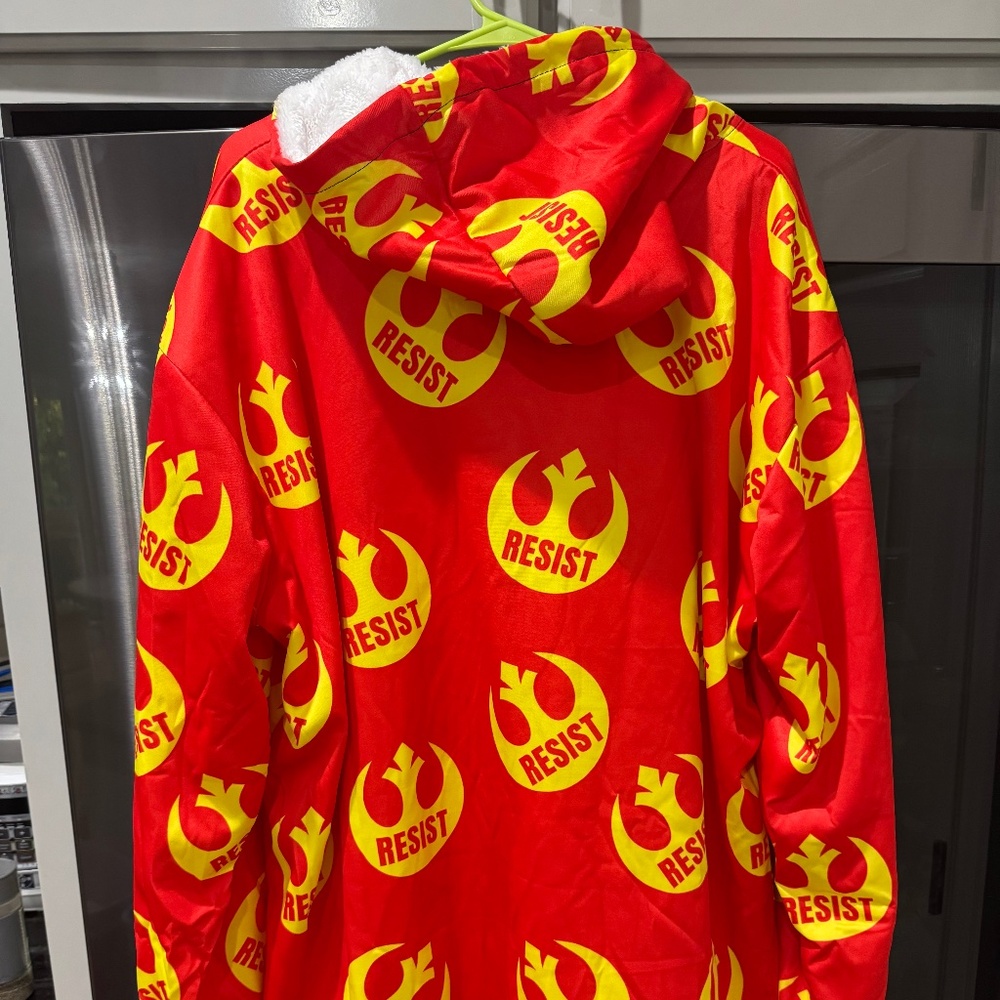 Custom Thick Fully Lined Zip Up Star Wars Resistance Hoodie with Pockets 2xl